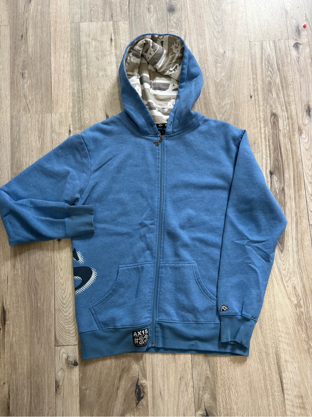 Y2K AX15 blue zip up hoodie
